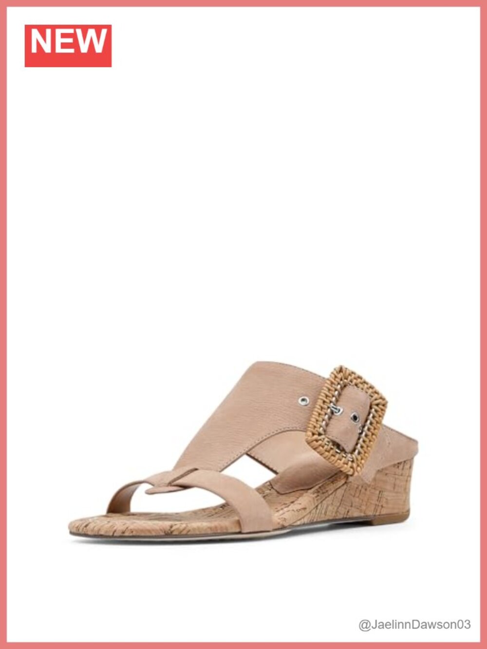 Women's Vegan VINE Wedge Sandals with Cushioned Insole and Adjustable Buckle